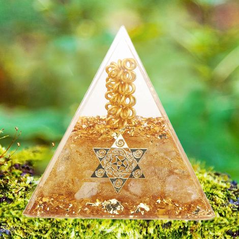 cm große Orgonit-Kristallpyramide – Energiereiniger für Positivität, Wohlstand und Erfolg (1/5)