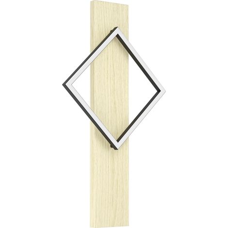 Applique Rustica Country Boyal Metallo Marrone Plastiche Bianche Led 13W 1750Lm