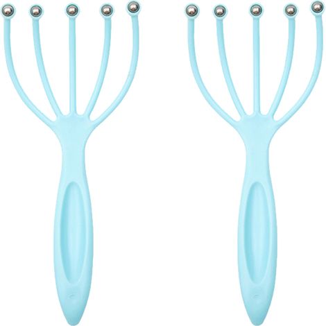 Massager Pour Cuir Chevelu - Tête À Griffes Portative Avec Boules En Acier - Pour Relaxation Profonde En Bureau Maison Spa - 2 Pièces (1/5)