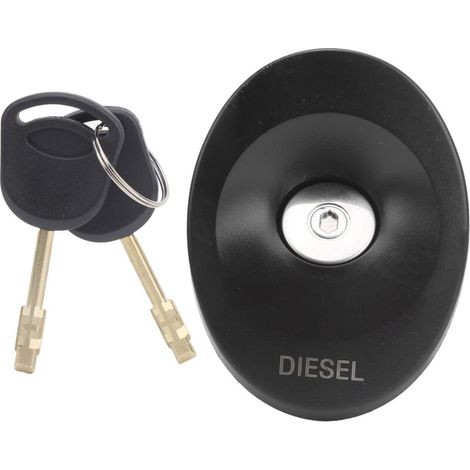 Coperchio di chiusura del tappo del serbatoio carburante con 2 chiavi AB00495F0015 per FORD TRANSIT 1994-2000-Crezuo