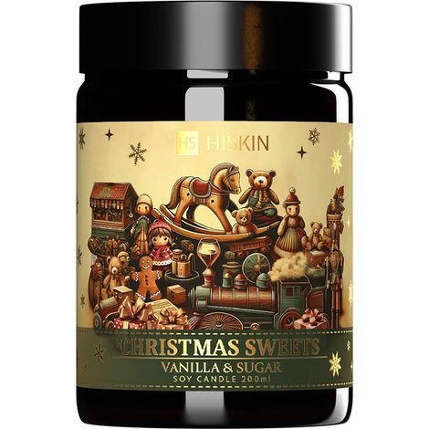 Hiskin Christmas Home Sojakerze Sweets Vanille & Zucker 200 ml