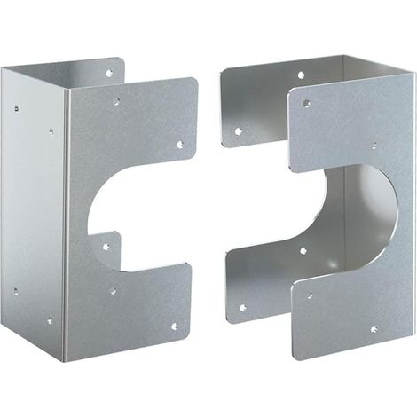 Lot de 2 plaques de renfort en acier galvanisé pour tuyaux de 5,9 cm pour une protection de l'intégrité structurelle (1/5)
