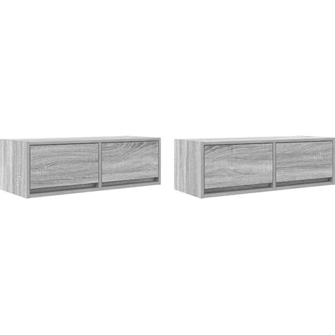 Maison Exclusive - TV-Schränke 2 Stk. Grau Sonoma 80x31x25,5 cm H
