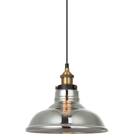 Hängeleuchte Hubert 1 E27 Schwarz Italux MDM-2381/1 GD+SG (1/3)