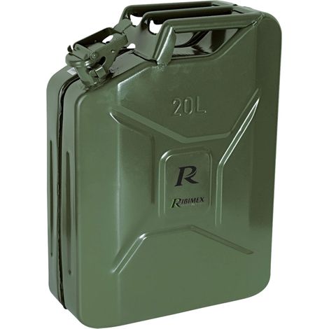 Ribimex tanica da 5lt in metallo a norma per trasporto carburante e infiammabili