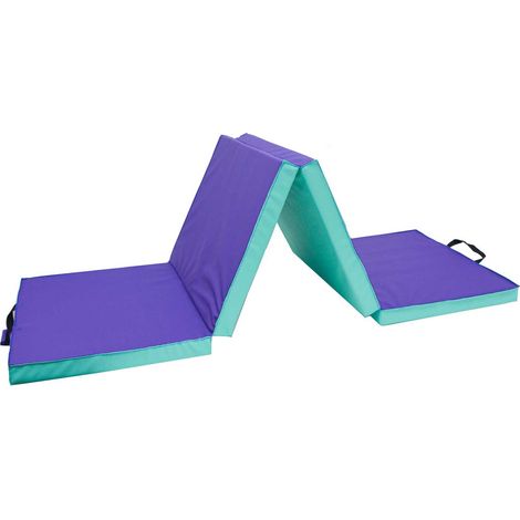Tapis de gymnastique pliable 180x60x5cm – Amorti confortable 5cm – Utilisable des deux côtés – Mousse EPE résistante au sweat – Eyepower
