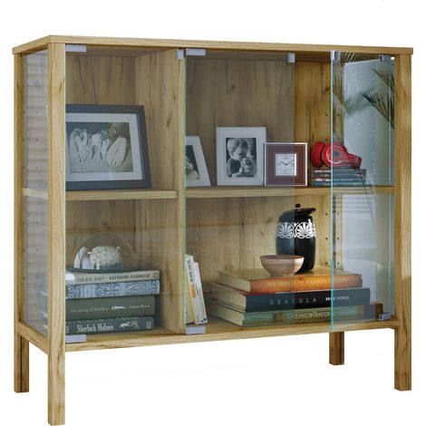 Glasvitrine Jensol Sideboard mit Glas