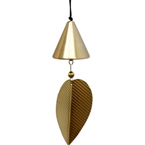 Carillon à vent libellule en cuivre avec feuilles cylindriques, décoration pour balcon et jardin (1/5)