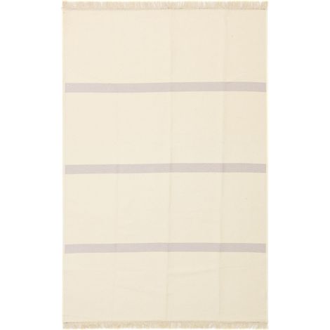 Kilim moderne Tapis Veria - 215x140cm, Rectangular - 100% Coton - Tissé - Beige (1/5)