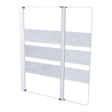 ONDEE ZEN - Pare-baignoire MISSI 2V - Paroi 120x140x0,4cm - Verre trempé - Finition blanc (1/3)