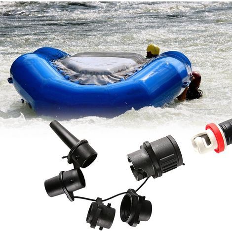Adaptateur Universel pour Pompe à Air - 4 Embouts Compatibles avec Valves de Bateaux et Équipements Gonflables (1/3)
