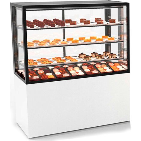 Vitrine Neutre Base 100 - H 1400 mm et Accès Frontal - Sayl