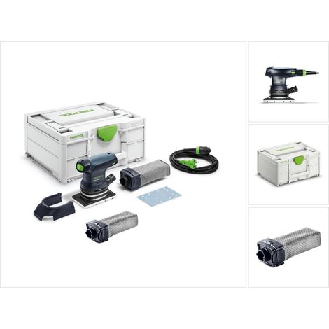 Festool RTS 400 REQ-Plus rascador 125 W 80 x 130 mm + systainer ( 576057 ) + SB-Longlife RTS/DTS/ETS bolsa para polvo ( 201693 ) (1/5)