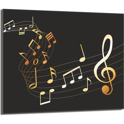 Protezione per piano cottura in vetro 60x52 Music (1/5)