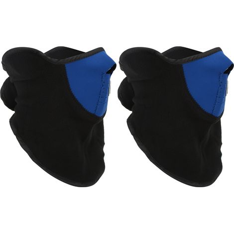Demi-masque anti-vent anti-poussière hiver vélo moto ski extérieur bleu (1/5)