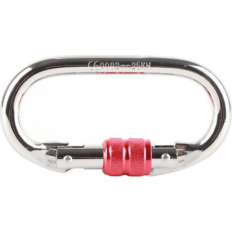 Mousqueton de connexion rapide rotatif en acier inoxydable 316 pour escalade et alpinisme 12x70mm
