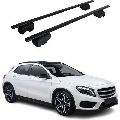 Barres de toit transversales pour mercedes gla x156 2013 2020 fer noir abe