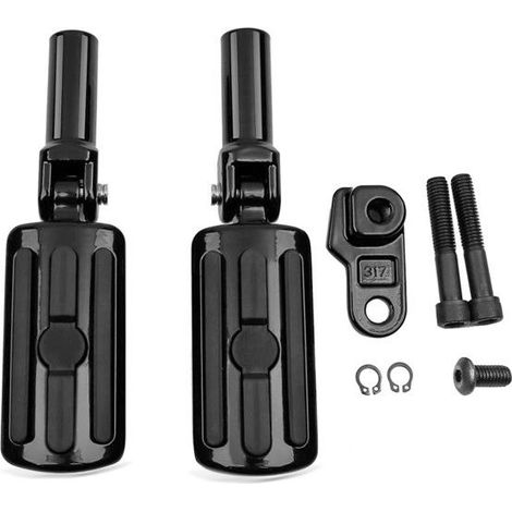 Fußrasten Passagier Set für Harley Softail Slim 12-17 + Halter S-D1
