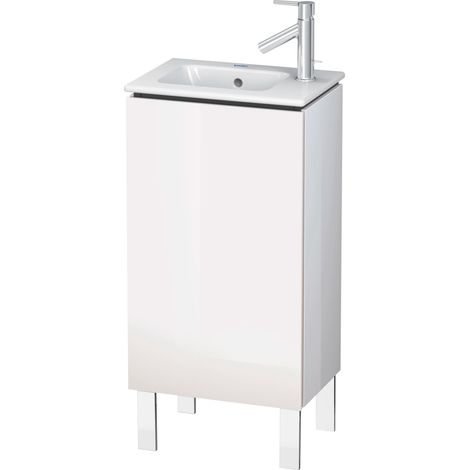 Mobile sottolavabo L-CUBE 294x420x704mm a sinistra bianco super opaco