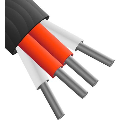 Câble capteur de températures à résistance (RTD) RS PRO, 10m, Blindé, temp. max. +260°C, gaine PTFE ( Prix pour 1 ) (1/2)