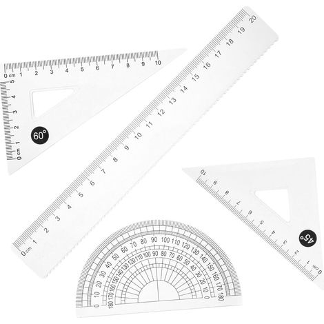 Outil de géométrie et dessin transparent pour les devoirs (1/5)