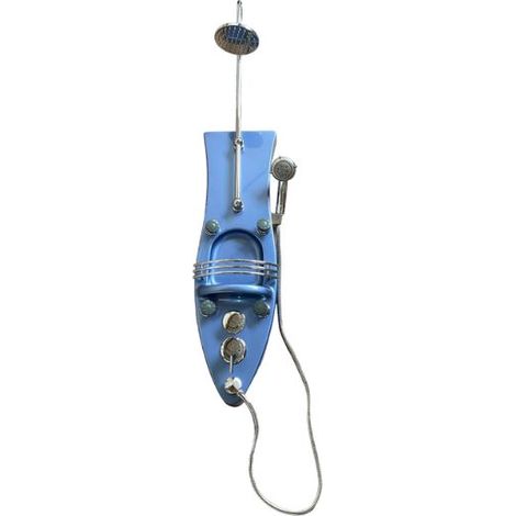 Colonna doccia Marte Blu con idromassaggio e soffione doccia (1/3)