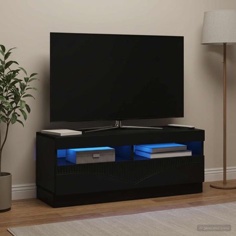 vidaXL Mobile TV LED Nero Legno ingegnerizzato (1/5)