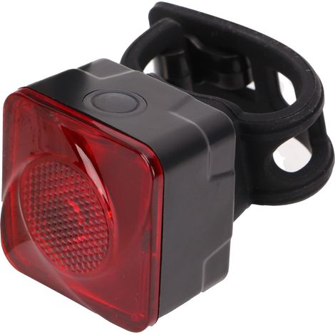 Fahrradrücklicht, 6 Leuchtmodi, wasserdicht (IPX5), 80 lm, leicht und stoßfest. Ideales Zubehör für Rennräder oder Rucksäcke. (1/5)