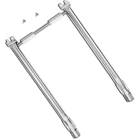 [JAMAIS UTILISÉ] 69785 Pièces de rechange pour brûleur de barbecue en acier inoxydable 304, 45,7 cm pour barbecue à gaz Weber Spirit I & II E210 S210 E220 S220 avec 2 boutons de commande à l'avant (à (1/5)