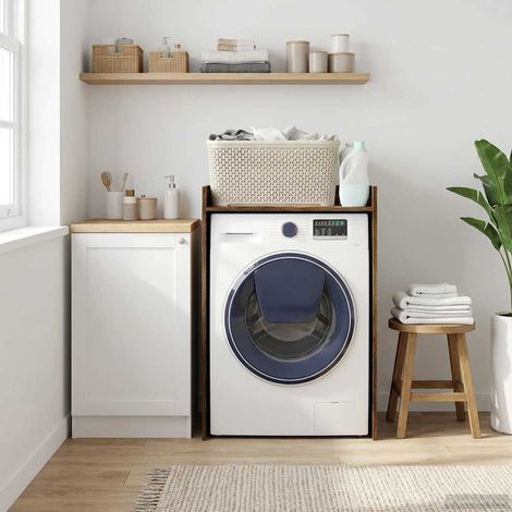 vidaXL Armoire pour machine à laver Chêne fumé 67,5 x 48 x 97 cm