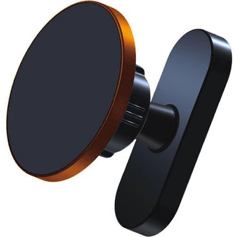 Le système de fixation pour téléphone de cet équipement de fitness, doté d'une plaque métallique, est équipé d'un aimant double face, assurant un maintien stable de votre smartphone orange pendant l'e (1/4)