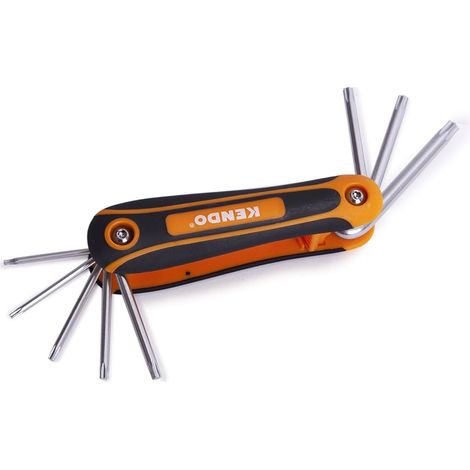 Set chiavi maschio torx kendo 8 pezzi t9,10,15,20,25,27,30,40 (1/5)