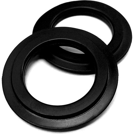 2 Stk. Universal-Lippendichtung 43 mm Durchmesser für Stopfenventil und Siebkörbchen - Ersatzteil: Dichtungsring Dichtung Abfluss-Ventildichtung