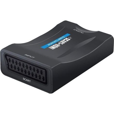Convertisseur Scart vers HDMI 1080P Vidéo Audio Adaptateur Péritel vers HDMI Up Scaler HDMI pour Smartphone Box Décodeur STB P[135] (1/4)