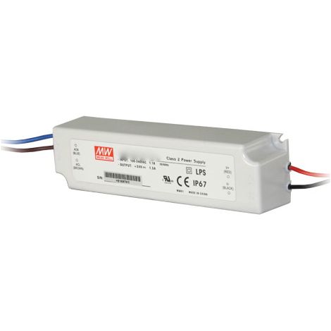 Transformateur LED 24VDC 100W IP67 Deco MeanWell LPV-100-24