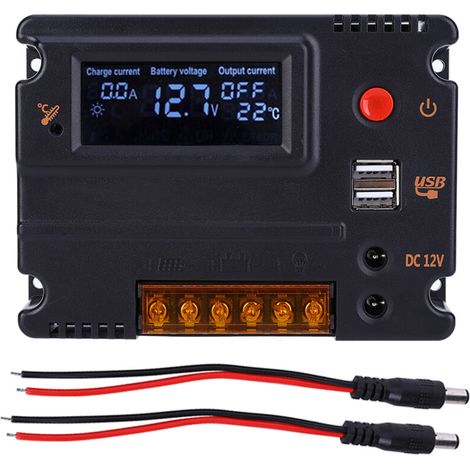 12V 20A LiFePO4-Akkuladegerät mit hintergrundbeleuchtetem LCD-Display für Fahrzeuge und Camping