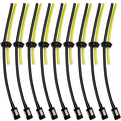 9 Ensembles Universel Filtre à Essence Kit, Tuyaux de Carburant Universels, Durite Essence Debroussailleuse en Caoutchouc, pour Coupe-Herbe, Débroussailleuse, Tronconneuse Taille Haie (1/4)