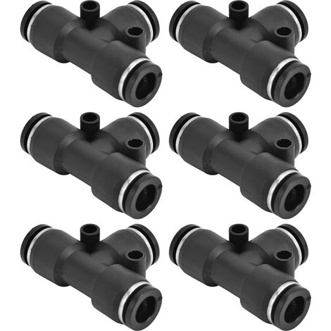 10pcs Pneumatic Tube Fitting Durable PVC Stable Sealing Corrosion ...