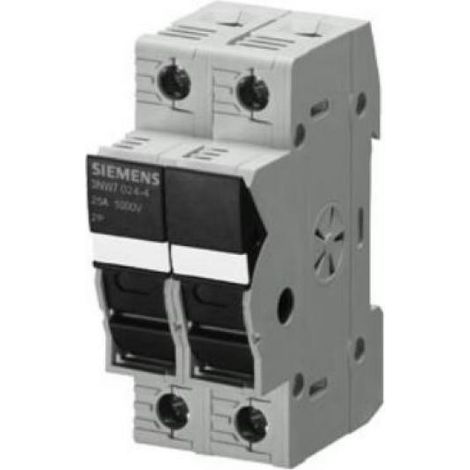 Portafusibles de base siemens para aplicaciones fotovoltaicas 2 polos 1000v 3nw70234