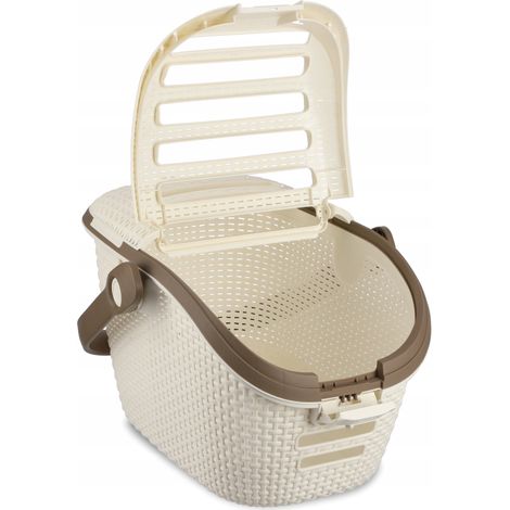 Curver Pet Life Haustiertransportbox 33 x 53 cm, beige