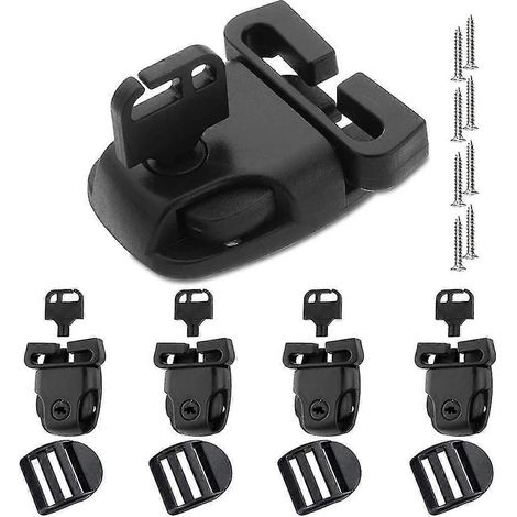 Kit de remplacement de 4 clips de verrouillage pour couverture de spa, verrous de couverture de spa, verrous de couverture (1/5)