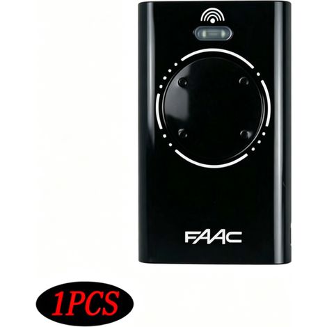 Télécommande FAAC XT4 868 SLH Noire – 1 Pièce – Fréquence 868 MHz, Portée 50-150 m (selon environnement) – Pour Portails et Portes de Garage (1/5)