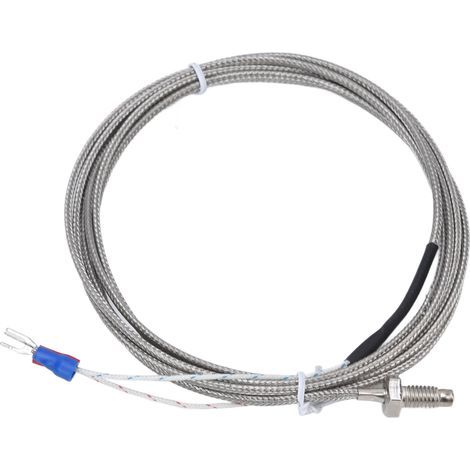 WRNT-01 Typ K Thermoelement-Temperaturfühler mit geerdetem, geschirmtem Draht und Schraubsonde 0-450 ℃ (1/5)