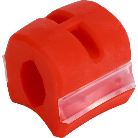 Entraîneur de Mâchoire en Silicone pour Visage et Cou, Exercice de Musculation Faciale Amincissant Rouge (1/5)