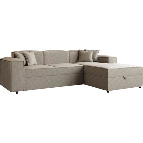 Sofá rinconero Clovis 116, Derecha, Función de descanso, Almacenaje, 253x166x79cm, 0
