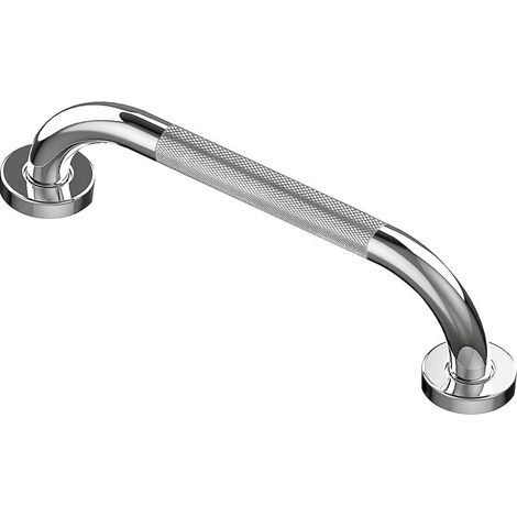 JSSEVN - Toilet grab bar, 30cm chrome-plated stainless steel grab bar for bathroom, shower handle, bath handle, bathroom grab bars with anti-slip pattern (1/5)