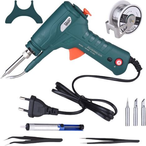 Pair - Kit de fer à souder 60 W, machine à souder automatique avec température réglable, chauffe rapide, support amovible et fenêtre de visualisation pour le bricolage (1/5)