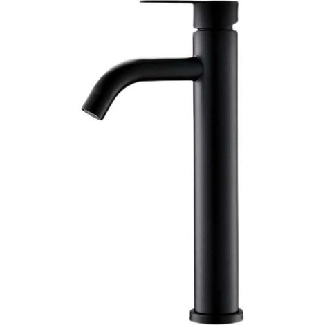 Mitigeur pour vasque, laiton, noir, eau froide, monocommande (1/5)