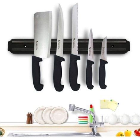 Barre Aimantée pour Couteaux, Barre à Couteaux Aimantée 50 x 3.4 x 1.3cm Porte Couteau Magnetique Cuisine (1/5)