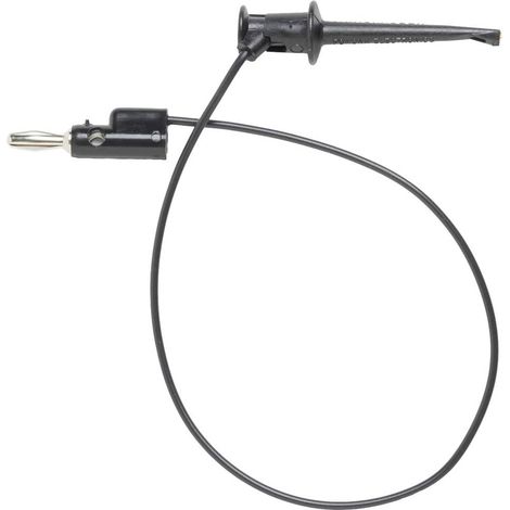 Pomona Electronics 3782-24-0 Cavo di misura Spina a banana 4 mm Morsetto a coccodrillo 0.60 m Nero 1 pz.
